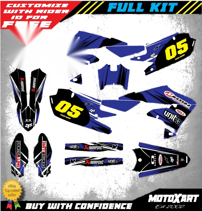 Yamaha YZ 250F (2019-2020) - DIGGER STYLE Stickers Custom Decal Kit