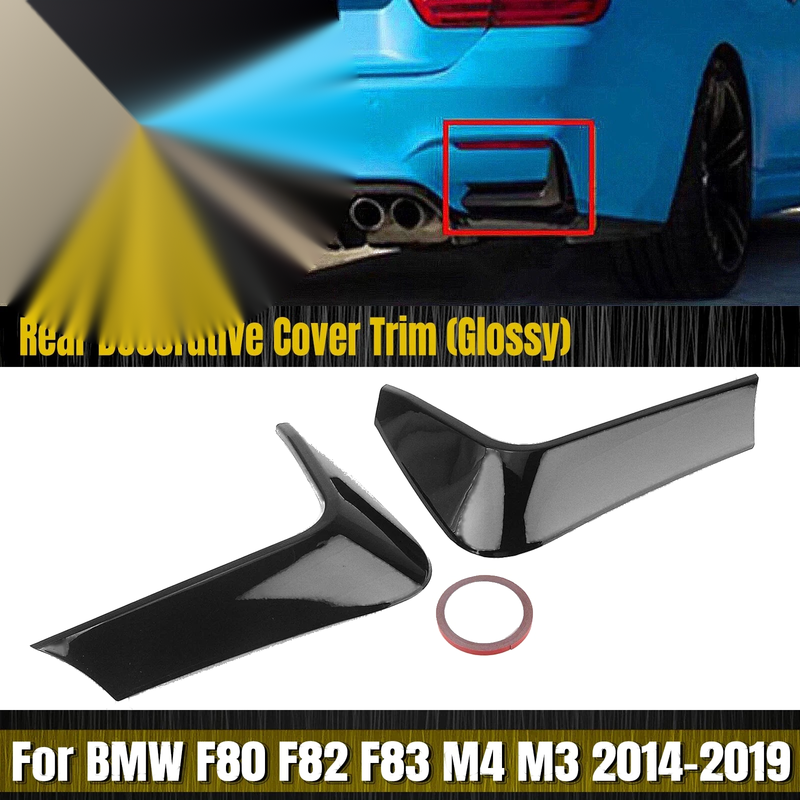 BMW F80 M3 F82 F83 M4 Rear Bumper Side Cover Trim (2014-2020)