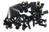 Ducati 888 2 x Black aluminium fairing bolts & screen bolts (1991–1997)