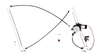 Peugeot 206 CC Front Left Window Regulator W/ Motor 2 Pins (1999–2007)
