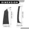 Dodge Ram 1500 (1994 - 2001) Black Carbon Fiber 4 x Pillar Window Trim
