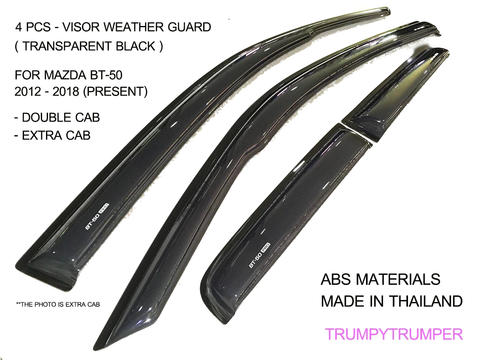 Mazda BT-50 2012-2019 Visor Rain Shield Wind Deflector