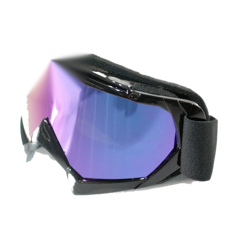 Motocross Motorbike - Anti-Fog UV Protection Tinted Black MX Goggles (N/A)
