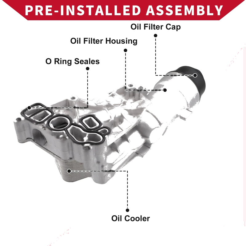 BMW I8 Oil Cooler Filter Housing with Bolt and Seals (2014-2020)