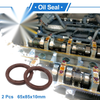 Make Model Oil Seal / 65x85x10mm / Seal Ring FKM Brown 2 Pcs