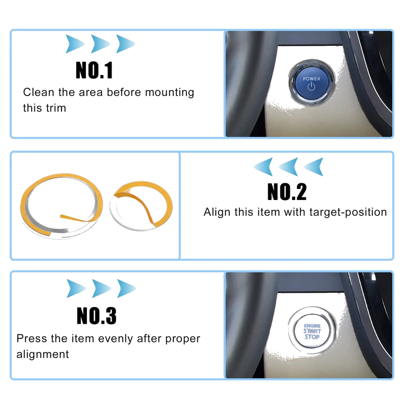 Toyota Corolla Cross Car One Click Start Button Cover (2022-2023)