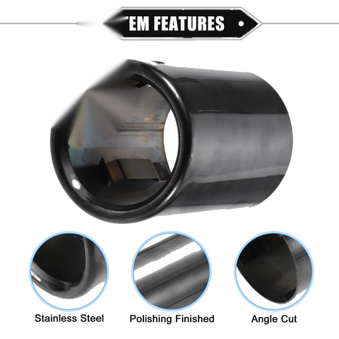 BMW 328i 325i E90 (2007-2010) Black Car Exhaust Tips