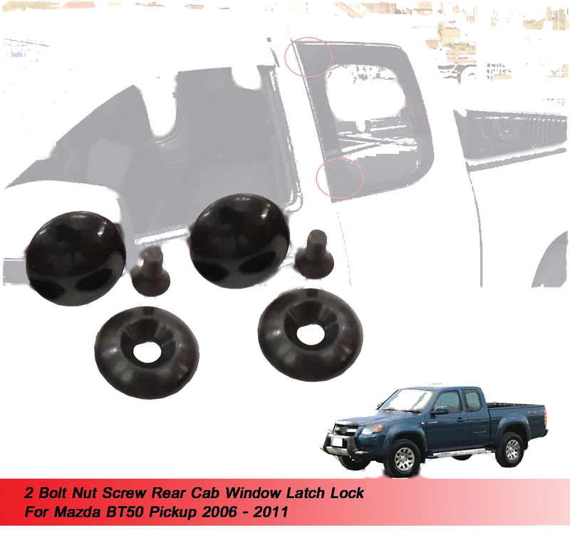 Mazda BT50 2 x Bolt Nut Screws (2006-2009)