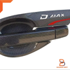 Isuzu D-Max, MU-X Black Carbon Fiber 4 Door Handle Cover Trim (12-19)