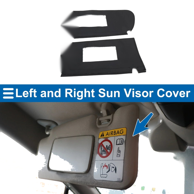 Chevy Tahoe Sun Visor Covers Black (1995 - 1999)