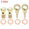 Motorcycle 2 x 10mm Banjo Hose Barb Bolt Fittings Banjo Bolt Washer Kit
