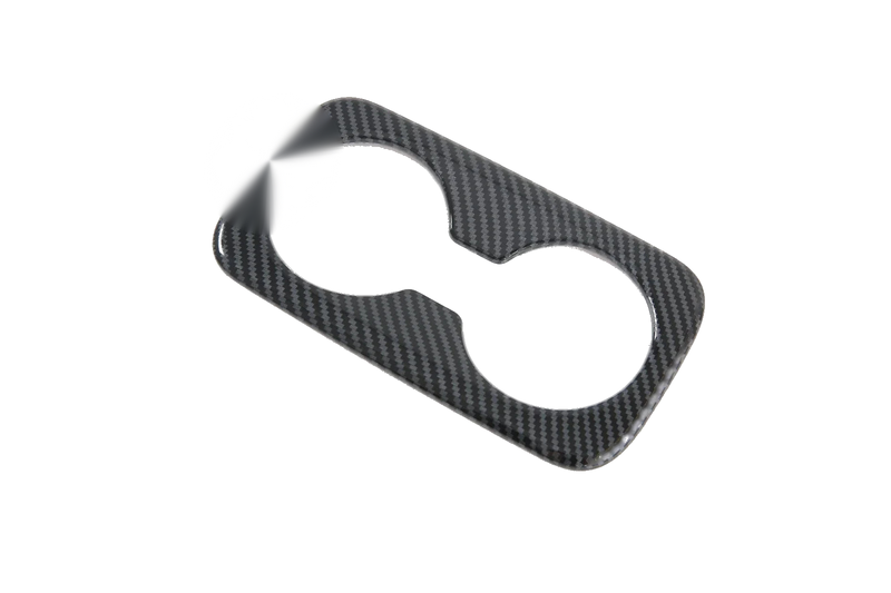 Hyundai Tucson Carbon Fiber Rear Water Cup Holder Frame Cover (2022)