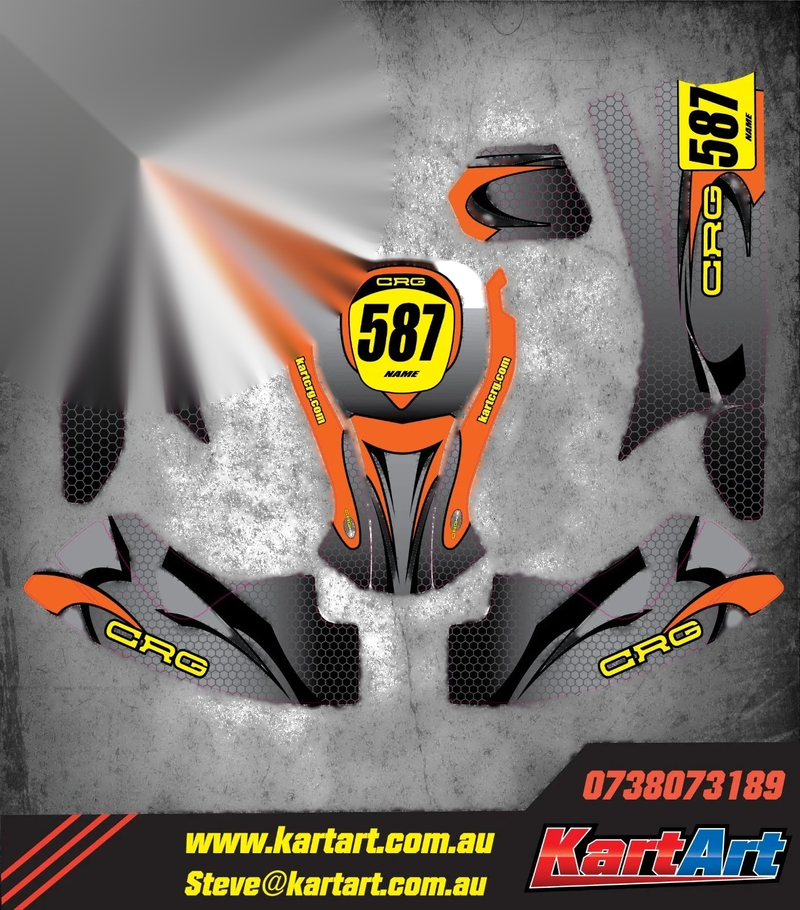 EasyKart Senior CREEP STYLE KART ART Sticker Kit