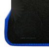BMW 3 Series M3 E46 (2000-2006) 2 x Blue Trim AutoWin Black Floor Mats