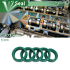Oil Seal 25x33x8mm TPU Rotary Shaft Seal Green 5 Pcs