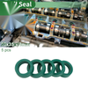 Oil Seal 25x35x10mm TPU Rotary Shaft Seal High Pressure Green 5 Pcs