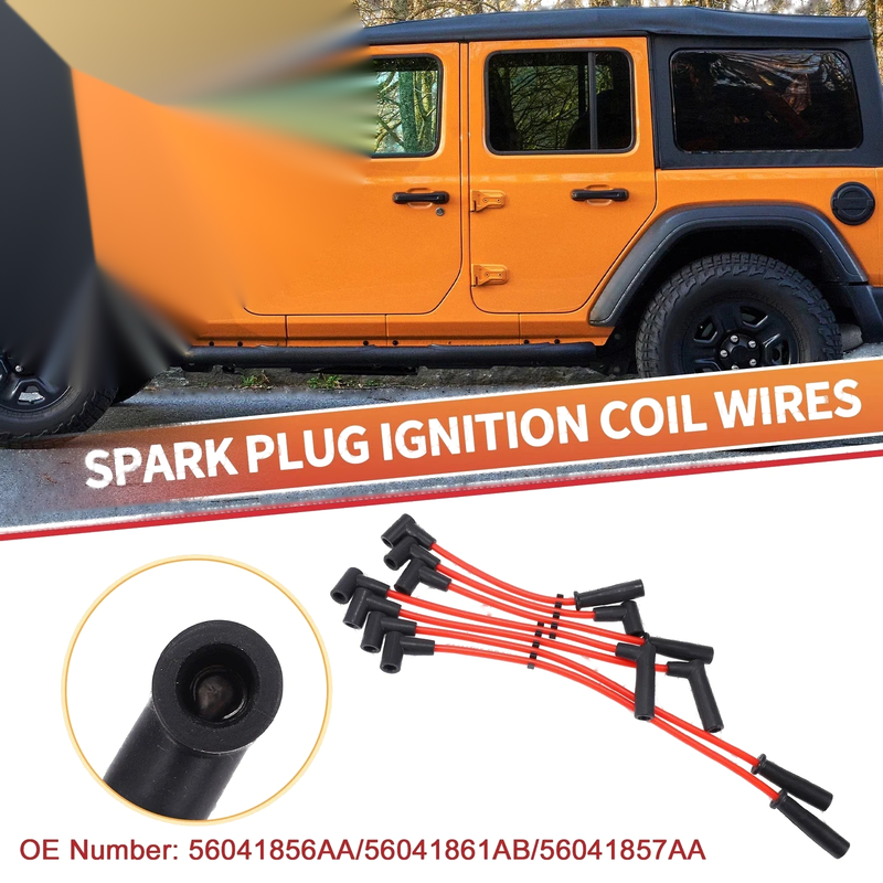 Jeep Cherokee XJ 7 x Spark Plug Wire Ignition Coil Cables (1997-2001)