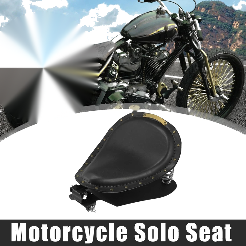 Harley Sportster XL883 1 Set Motorcycle Solo Seat Saddle with Spring Base