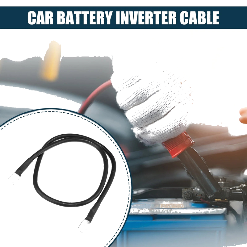 Car Inverter Cable / 8AWG 2ft / Marine Battery Cable