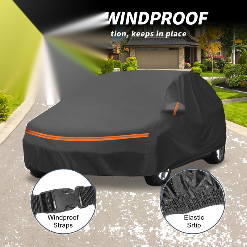 Kia Cee'd 2007-2018, PEVA Spunlace Cotton, Zipper Waterproof Car Cover