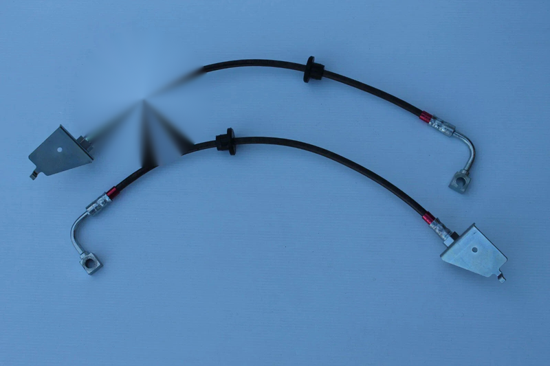 BA Falcon Sedan Braided Rear Brake Hose Set (2002-2003)