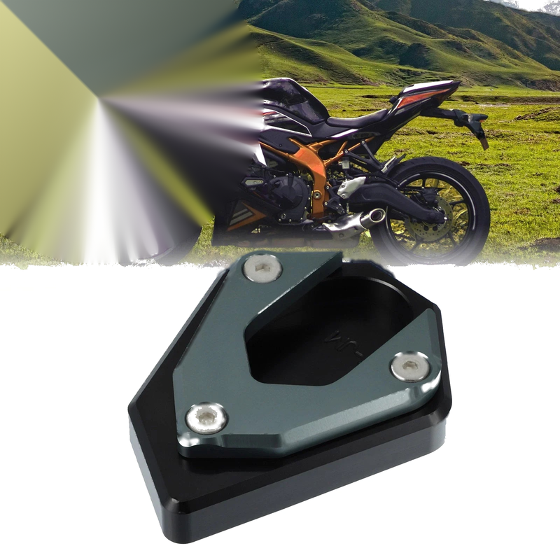Kawasaki ZX-25R Kickstand Plate Pad Titanium Tone (2020–2024)