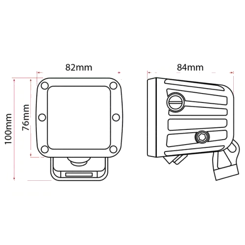 Marine Grade LED Work Light 9-32V 3200 Lumen Super Tough with 5m Lead