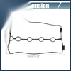 Chevrolet Aveo Engine Valve Cover Gasket Seals O-Rings (2004-2011)