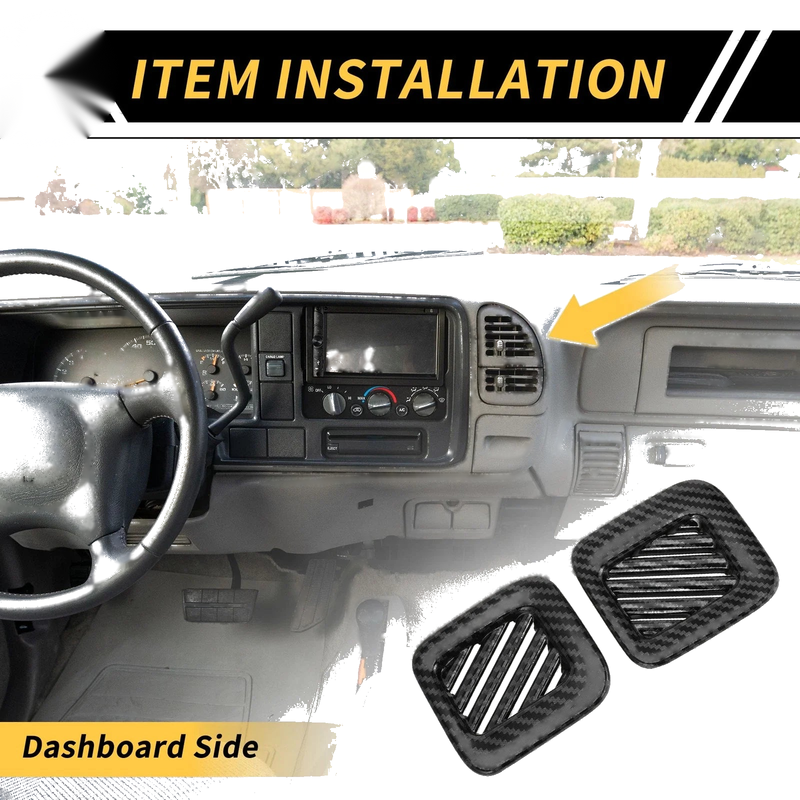 Ford Maverick Carbon Fiber Dashboard Air Vent AC Outlet Cover (2022-2024)