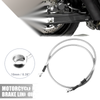 Bike Brake Line 47.24" 10mm ID Motorcycle Hydraulic Hose Cable Silver Tone