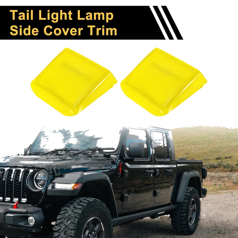 Jeep Wrangler JL JLU (2018-2024) Yellow Tail Light Cover Trim