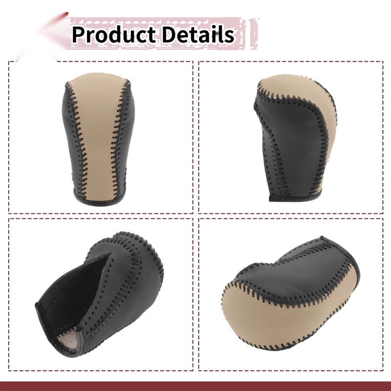 Mazda CX-5 (2013-2014) Black Beige Car Gear Shift Knob Cover