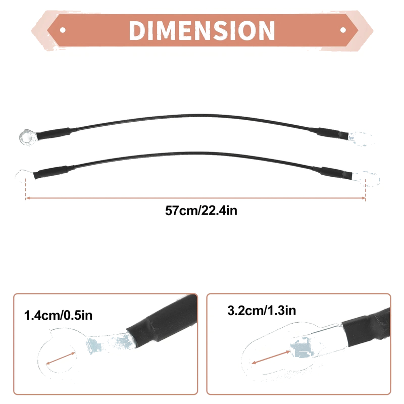 Ford F-150, Lincoln Mark LT Tailgate Support Cable (2004-2014)