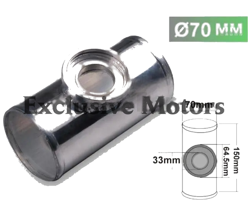 HS SSQV SQV BOV TK-BOV01FP70 70MM 2.75"  CNC ALUMINUM TURBO PIPE / PIPING POLISH  FLANGE ADAPTOR