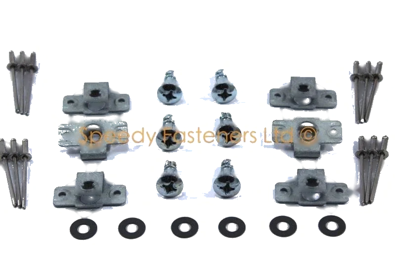6 x Carenature Dzus Fasteners 17mm Posi Head Fastener