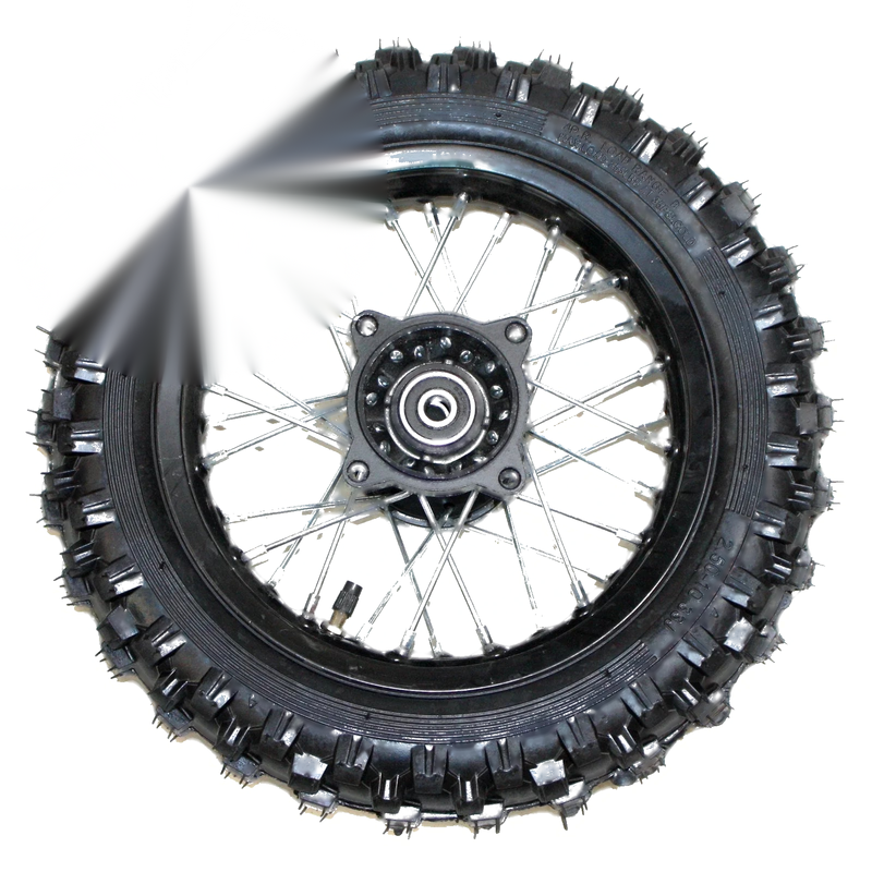 PIT PRO Dirt Bike 10" Front Wheel Rim + Knobby Tire