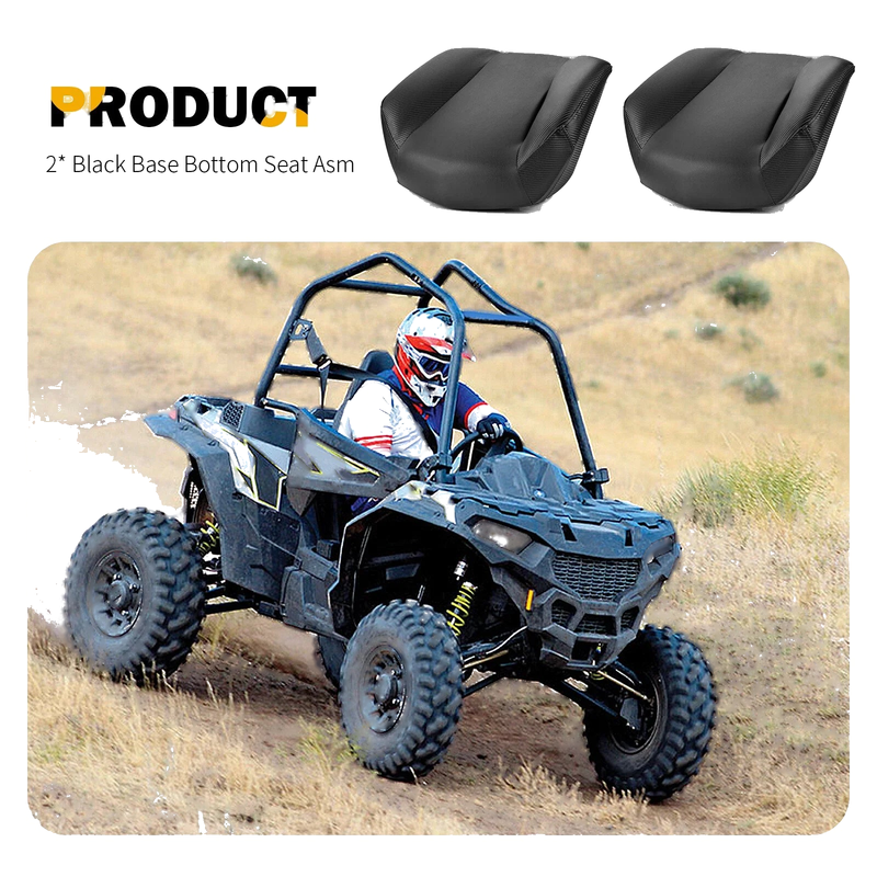 Polaris ACE RZR 2pcs Black Bottom Seat (2011–2020)