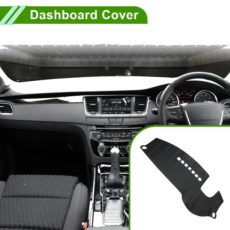 Peugeot 508 (2010-2015) Black Red Dashboard Cover Mat
