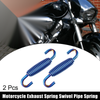 Motorcycle Exhaust Pipe Spring / 2pcs / Stainless Steel Blue 55mm