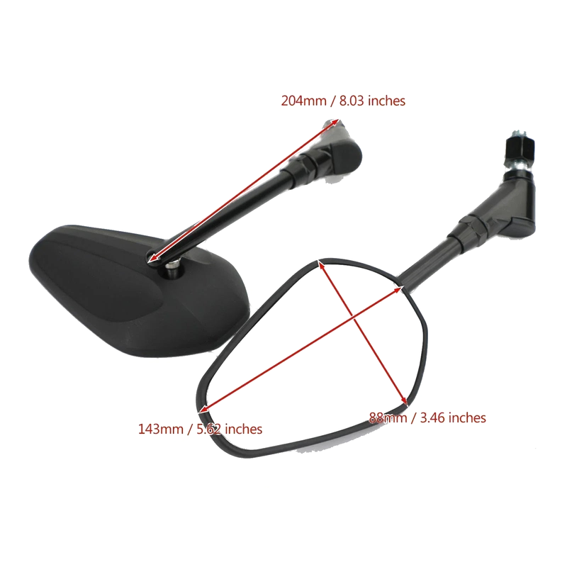 Quad Motorcycle ATV Buggy Moped Scooter Rear View Mirror M10