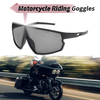 Motorcycle Goggles Deep Gray Lens Black Frame PC Cycling