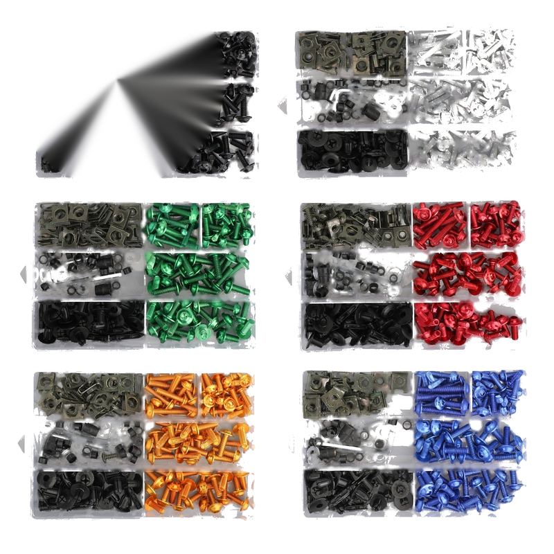 Yamaha YZF R6 R1 R3 R25 FZ07 FZ09 Generic Complete Fairing Bolts Screws Bodywork Kit