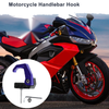 Motorcycle Square Fingerprint Motorcycle Hanging Hook 1 x Blue Black 42mm
