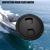 Boat Marine Inspection Black 6 Inch Round Deck Plate Hatch