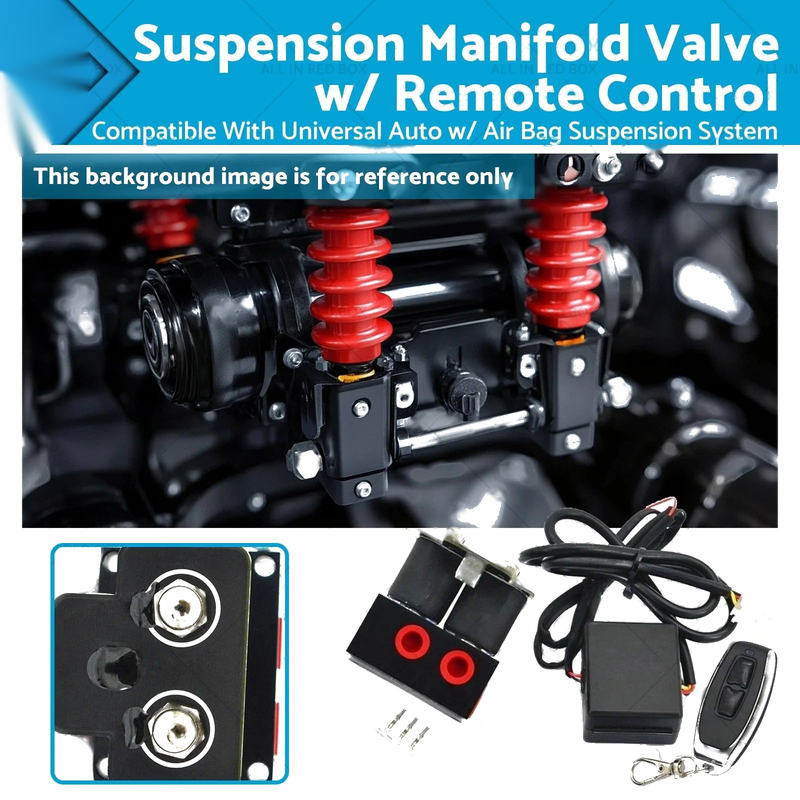 Auto Motorcycle Air Suspension Valve Kit 200PSI 12V
