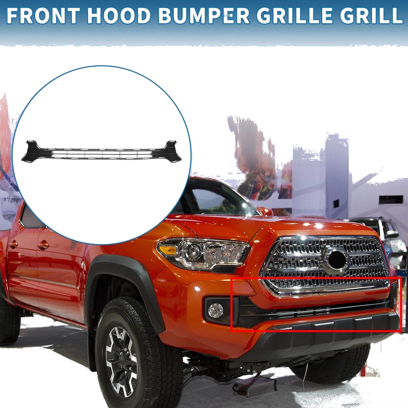 Toyota Tacoma Black Front Hood Bumper Grille (2016)