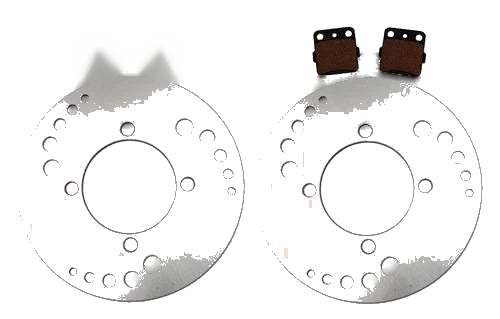 Honda Rancher 420 2 x Front Disc Rotors & SemiMetallic Pads (2007–2013)
