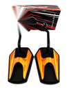 Suzuki GS650 Black Orange Hex Soko Mirrors (1981-1984)