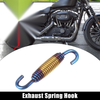 Motorcycle 56mm Stainless Steel Multicolor Exhaust Pipe Spring Hook