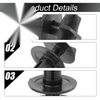 5pcs Clip Cowl Panel Black